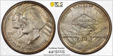 1937-S 50C Arkansas MS66+