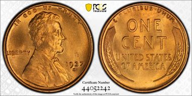 1937-S 1C MS67RD