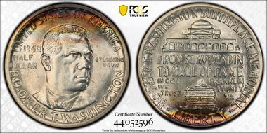 1948-D 50C Booker T. Washington MS67