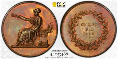 1909 Medal C. Cholleton B.E. Ae SP63