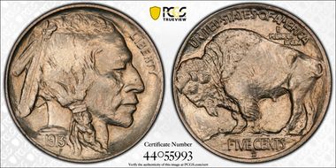 1913-D 5C Type 1 MS66+