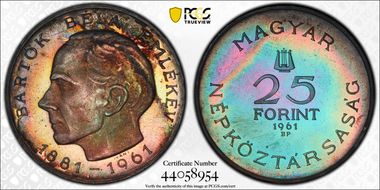 1961-BP 25 Frt Bartók PR64CAM