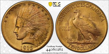 1915 $10 MS65