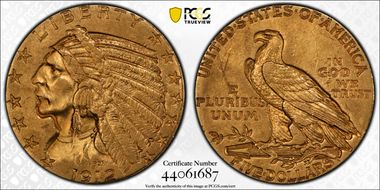 1912 $5 MS61