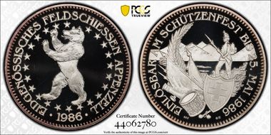 1986 50 Fr Appenzell Haberling-28a PR69DCAM