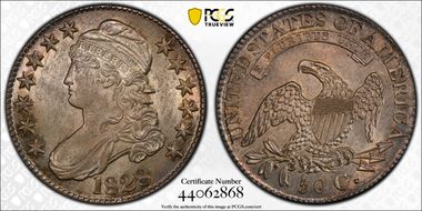 1828 50C Curl Base 2, Knob MS64