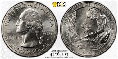 2020-W 25C Marsh-Billings-Rockefeller NP V75 MS65