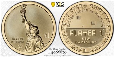 2021-S $1 American Innovation NH Rev PR Video Game First Strike PR70