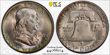 1949-D 50C MS66+ FBL