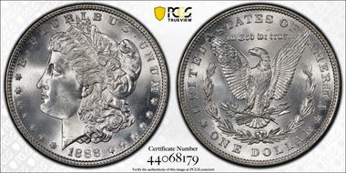 1888 $1 MS66+