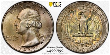 1948-D 25C MS67+