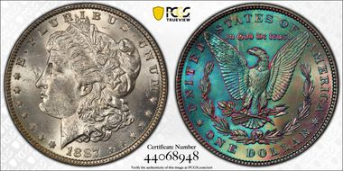 1887 $1 MS63