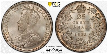 1933 25C MS65