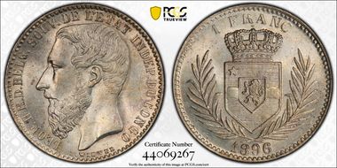 1896 Franc MS64