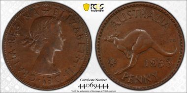 1953 (m) 1D w/o Serif 5 MS62BN