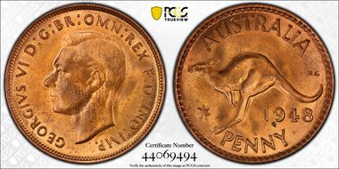 1948 (m) 1D KM-36 MS64+ RD