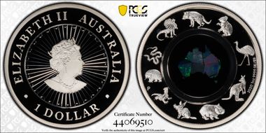 2020-P $1 Great Southern Land - Opal PR70DCAM