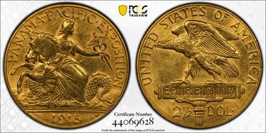 1915-S $2.50 Panama-Pacific N1