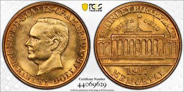 1917 G$1 McKinley MS64