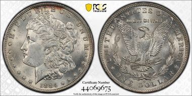 1884-O $1 MS62
