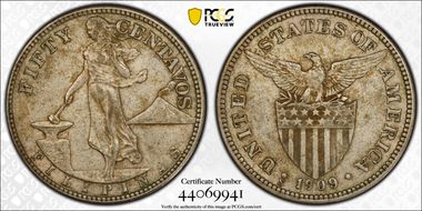 1909-S 50C AU50