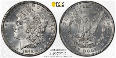 1878 7TF $1 Reverse of 1878 MS63