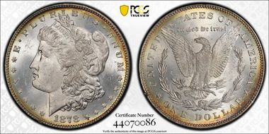 1878 7/8TF $1 Strong MS65