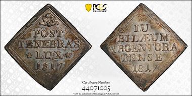 1817 Medal Whiting-604 Klippe Ag MS63