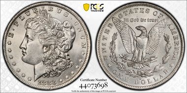 1883-O $1 AU58