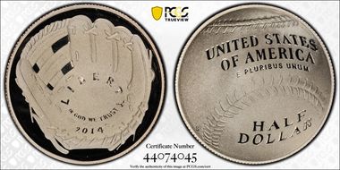 2014-S 50C Baseball Hall of Fame PR69DCAM