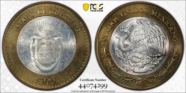 2005-Mo 100 P Guerrero MS63