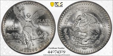 1986-Mo Onza Libertad Ag MS68