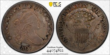 1807 50C Draped Bust XF40