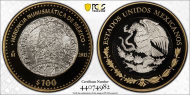 2013-Mo 100 P Insurgent Coin Numismatic Heritage PL69