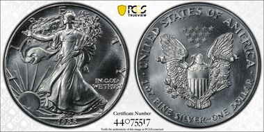 1988 $1 Silver Eagle MS69