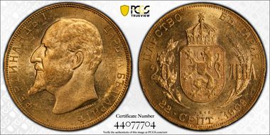 1912 20 Leva KM-33  Au MS62