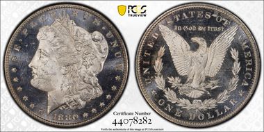 1880/9-S $1 MS64DMPL