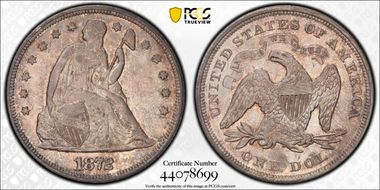 1872 $1 MS62