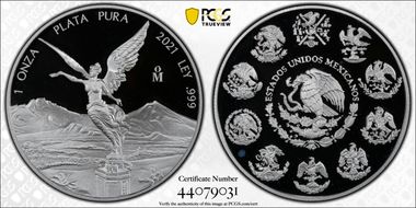 2021-Mo Onza Libertad  Ag PR69DCAM