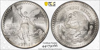 1982-Mo Onza Libertad Ag MS67