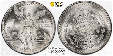 1982-Mo Onza Libertad Ag MS66