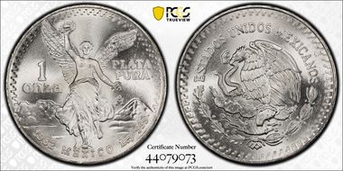 1982-Mo Onza Libertad Ag MS68