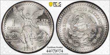 1982-Mo Onza Libertad Ag MS67