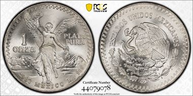 1983-Mo Onza Libertad Ag MS68