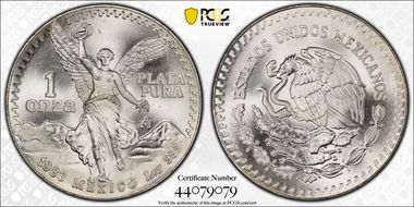 1983-Mo Onza Libertad Ag MS67