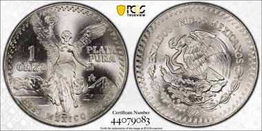 1983-Mo Onza Libertad Ag MS67