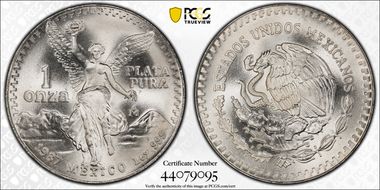 1987-Mo Onza Libertad Ag - DDO MS67