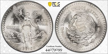 1987-Mo Onza Libertad Ag - DDO MS67