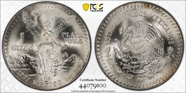 1987-Mo Onza Libertad Ag - DDO MS67