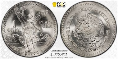 1987-Mo Onza Libertad Ag - DDO MS68